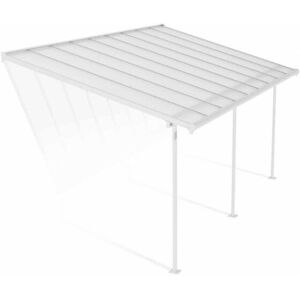 Palram - Patio Cover Sierra 3X5.46 Clear - Polycarbonate - L555 x W299 x H305 - White Palram - Patio Cover Sierra 3X5.46 Clear - Polycarbonate - L555 x W299 x H305 - White