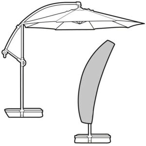 Parasol Cover 190cm Small Sail Black Wipe Clean Polyester Garland Parasol Cover 190cm Small Sail Black Wipe Clean Polyester Garland