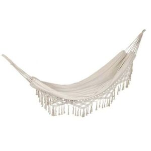 Ymyny - Soft Beige Cotton Garden Hammock with Backpack, Ideal for Garden, Porch, Travel, Camping mumu Ymyny - Soft Beige Cotton Garden Hammock with Backpack, Ideal for Garden, Porch, Travel, Camping mumu