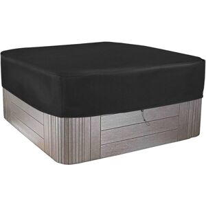 IKODM Square Garden Hot Tub Cover - Waterproof and Weatherproof 210D Polyester with pvc Coating - Charcoal Black 244x244x30cm IKODM Square Garden Hot Tub Cover - Waterproof and Weatherproof 210D Polyester with pvc Coating - Charcoal Black 244x244x30cm