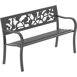 HOME DISCOUNT 3 Seater Garden Bench Outdoor Furniture Seating Steel Legs Patio Seat, Rose HOME DISCOUNT 3 Seater Garden Bench Outdoor Furniture Seating Steel Legs Patio Seat, Rose