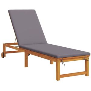 Vidaxl - Sun Lounger 1-person Brown 53 x 202 x 89cm Solid Acacia wood Vidaxl - Sun Lounger 1-person Brown 53 x 202 x 89cm Solid Acacia wood