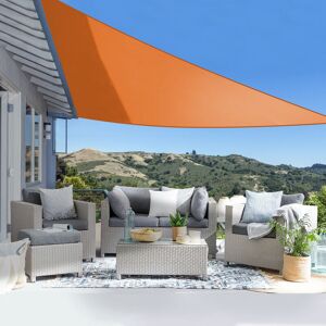 Green Bay - Sun Shade Sail Garden Patio Awning Canopy 98% uv Block Sunscreen Shelter Orange Triangle 3.6x3.6x3.6m Green Bay - Sun Shade Sail Garden Patio Awning Canopy 98% uv Block Sunscreen Shelter Orange Triangle 3.6x3.6x3.6m