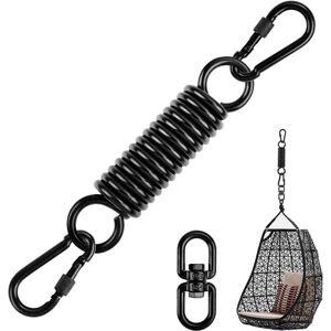 Tonchean - Suspension Spring, Steel Spring Ceiling Hook Carabiners, Spring Suspension Kits Spring Hooks for Hanging Bed, Yoga, Load Capacity Up to Tonchean - Suspension Spring, Steel Spring Ceiling Hook Carabiners, Spring Suspension Kits Spring Hooks for Hanging Bed, Yoga, Load Capacity Up to