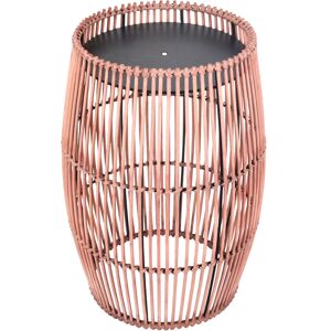 Teamson Home - Outdoor Garden Side Table, Bamboo Table with Iron Table Top, Patio Furniture, Garden Decoration - 31.8 x 31.8 x 47 (cm) Teamson Home - Outdoor Garden Side Table, Bamboo Table with Iron Table Top, Patio Furniture, Garden Decoration - 31.8 x 31.8 x 47 (cm)
