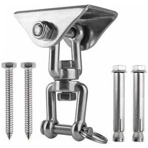 Aiperq - Triumph Innovative Ceiling Hook with 304 Stainless Steel 500KG Capacity 360° Rotation, Suspension for Concrete Wood Sets, Hanging Chair, Aiperq - Triumph Innovative Ceiling Hook with 304 Stainless Steel 500KG Capacity 360° Rotation, Suspension for Concrete Wood Sets, Hanging Chair,