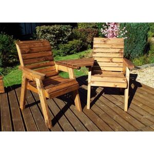 Charles Taylor - Twin Companion Set Angled Self-Assembly - L90 x W180 x H98 cm - Redwood - Assembly Required Charles Taylor - Twin Companion Set Angled Self-Assembly - L90 x W180 x H98 cm - Redwood - Assembly Required
