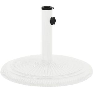 vidaXL White Cast Iron Umbrella Base - 45x45x30 cm vidaXL White Cast Iron Umbrella Base - 45x45x30 cm