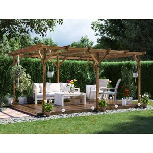 Dunster House Wooden Pergola Utopia 4m x 3m Garden Structure Dunster House Wooden Pergola Utopia 4m x 3m Garden Structure