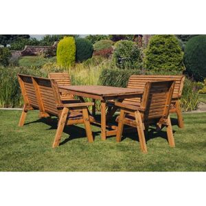 Churnet Valley - Valley 8 Seat Set 2XC 2X3B - Timber - L220 x W330 x H95 cm - Garden Furniture - Minimal Assembly Required Churnet Valley - Valley 8 Seat Set 2XC 2X3B - Timber - L220 x W330 x H95 cm - Garden Furniture - Minimal Assembly Required