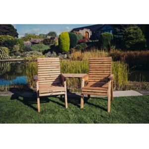 Valley Love Seat Angled - Timber - L100 x W163 x H95 cm - Flat Pack - Partially Assembled - Set of Waterproof Cushions Included Valley Love Seat Angled - Timber - L100 x W163 x H95 cm - Flat Pack - Partially Assembled - Set of Waterproof Cushions Included