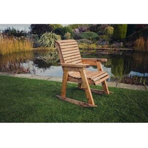 Valley Rocking Chair - Timber - L120 x W63 x H95 cm - Garden Furniture - Partially Assembled - Set of Waterproof Cushions Included Valley Rocking Chair - Timber - L120 x W63 x H95 cm - Garden Furniture - Partially Assembled - Set of Waterproof Cushions Included