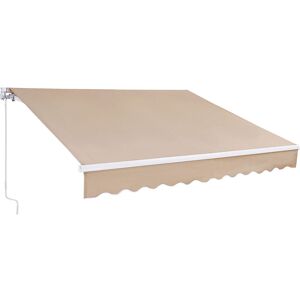Vevor Manual Retractable Awning - 12 x 10 ft. - Waterproof Polyester Sunshade Vevor Manual Retractable Awning - 12 x 10 ft. - Waterproof Polyester Sunshade