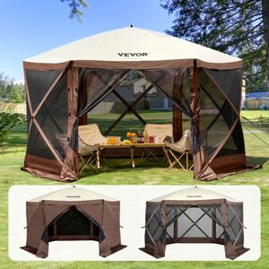 VEVOR Pop Up Gazebo Tent, Pop-Up Screen Tent 6 Sided Canopy Sun Shelter with 6 Removable Privacy Wind Cloths & Mesh Windows, 12.5x12.5FT Quick Set VEVOR Pop Up Gazebo Tent, Pop-Up Screen Tent 6 Sided Canopy Sun Shelter with 6 Removable Privacy Wind Cloths & Mesh Windows, 12.5x12.5FT Quick Set
