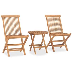 3 Piece Folding Outdoor Dining Set Solid Teak Wood Vidaxl 3 Piece Folding Outdoor Dining Set Solid Teak Wood Vidaxl