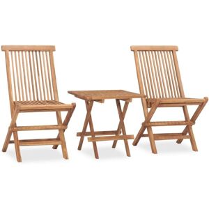 3 Piece Folding Outdoor Dining Set Solid Teak Wood Vidaxl 3 Piece Folding Outdoor Dining Set Solid Teak Wood Vidaxl