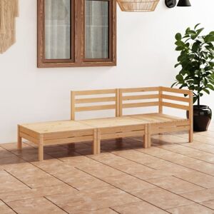 3 Piece Garden Lounge Set Solid Pinewood vidaXL 3 Piece Garden Lounge Set Solid Pinewood vidaXL