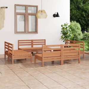 8 Piece Garden Lounge Set Honey Brown Solid Pinewood Vidaxl 8 Piece Garden Lounge Set Honey Brown Solid Pinewood Vidaxl
