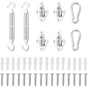 8 Piece Sunshade Sail Accessory Set Stainless Steel Vidaxl 8 Piece Sunshade Sail Accessory Set Stainless Steel Vidaxl