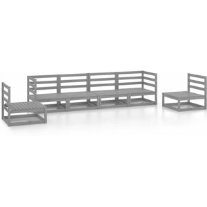 vidaXL Outdoor Furniture Set - Garden Lounge 6-Piece Grey vidaXL Outdoor Furniture Set - Garden Lounge 6-Piece Grey