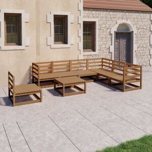 8 Piece Garden Lounge Set Honey Brown Solid Pinewood Vidaxl 8 Piece Garden Lounge Set Honey Brown Solid Pinewood Vidaxl