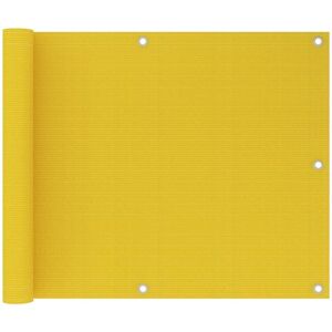 vidaXL Balcony Privacy Screen Yellow - 75x600 cm - Balcony Privacy Screen vidaXL Balcony Privacy Screen Yellow - 75x600 cm - Balcony Privacy Screen