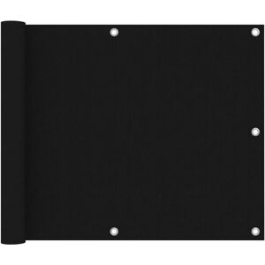 Balcony Screen Black 75x400 cm Oxford Fabric Vidaxl Balcony Screen Black 75x400 cm Oxford Fabric Vidaxl