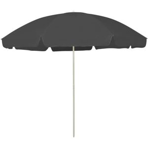 vidaXL Beach Umbrella Anthracite - 300 Cm - UV Protection vidaXL Beach Umbrella Anthracite - 300 Cm - UV Protection