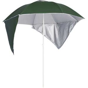 Beach Parasol with Side Walls Green 215 cm Vidaxl Beach Parasol with Side Walls Green 215 cm Vidaxl