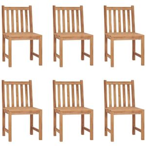Vidaxl - Garden Chairs 6 pcs Solid Teak Wood Vidaxl - Garden Chairs 6 pcs Solid Teak Wood