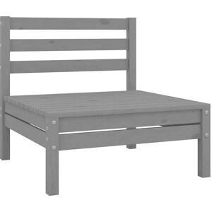 Garden Middle Sofa Grey Solid Wood Pine Vidaxl Garden Middle Sofa Grey Solid Wood Pine Vidaxl