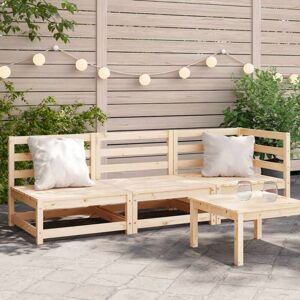 Vidaxl - Garden Sofa 3-Seater Solid Wood Pine Vidaxl - Garden Sofa 3-Seater Solid Wood Pine
