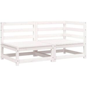 Vidaxl - Garden Sofa 2-Seater White Solid Wood Pine Vidaxl - Garden Sofa 2-Seater White Solid Wood Pine