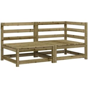 Vidaxl - Garden Sofa 2-Seater Impregnated Wood Pine Vidaxl - Garden Sofa 2-Seater Impregnated Wood Pine
