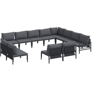 Garden Sofa Set 12 pcs Anthracite Steel Vidaxl Garden Sofa Set 12 pcs Anthracite Steel Vidaxl