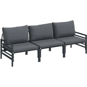 Garden Sofa Set Anthracite Steel vidaXL Garden Sofa Set Anthracite Steel vidaXL