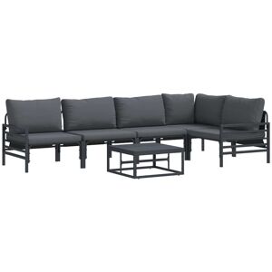 Garden Sofa Set 6 pcs Anthracite Steel Vidaxl Garden Sofa Set 6 pcs Anthracite Steel Vidaxl