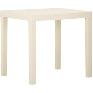 vidaXL Garden Table White 79x65x72 cm Plastic vidaXL Garden Table White 79x65x72 cm Plastic