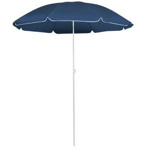 vidaXL Steel Pole Blue 180cm Outdoor Parasol - Garden Umbrella vidaXL Steel Pole Blue 180cm Outdoor Parasol - Garden Umbrella