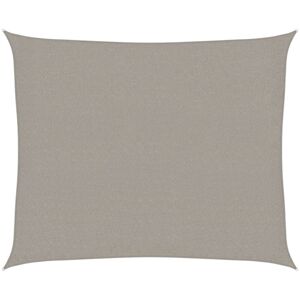 Sunshade Sail 160 g/m² Rectangular Light Grey 2.5x3 m HDPE vidaXL Sunshade Sail 160 g/m² Rectangular Light Grey 2.5x3 m HDPE vidaXL