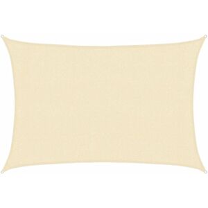 vidaXL Sunshade Sail 160 g/m² Cream 3x4 m HDPE Garden Patio Canopy Awning vidaXL Sunshade Sail 160 g/m² Cream 3x4 m HDPE Garden Patio Canopy Awning