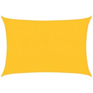 vidaXL Sunshade Sail 160 g/m² Yellow 2.5x4 m HDPE Sunscreen Patio Shade Canopy vidaXL Sunshade Sail 160 g/m² Yellow 2.5x4 m HDPE Sunscreen Patio Shade Canopy
