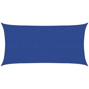 vidaXL Sunshade Sail 160 g/m² Blue 2.5x4.5 m HDPE Outdoor Sunscreen Canopy vidaXL Sunshade Sail 160 g/m² Blue 2.5x4.5 m HDPE Outdoor Sunscreen Canopy