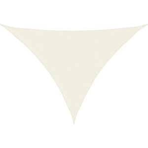 vidaXL Shade Sail Oxford Fabric Triangular 3x3x4.24 m Cream - Shade Sail vidaXL Shade Sail Oxford Fabric Triangular 3x3x4.24 m Cream - Shade Sail