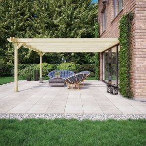 Rutland County Garden Furniture Ltd - Wall Mounted Double Premium Pergola - Wood - L180 x W240 x H270 cm - Light Green Rutland County Garden Furniture Ltd - Wall Mounted Double Premium Pergola - Wood - L180 x W240 x H270 cm - Light Green