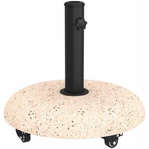 Vidaxl - Parasol Base Yellow, Black 45 x 45 x 40 cm Concrete, Metal Vidaxl - Parasol Base Yellow, Black 45 x 45 x 40 cm Concrete, Metal