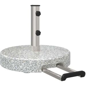 Vidaxl Granite Umbrella Base with Wheels - Outdoor Support Vidaxl Granite Umbrella Base with Wheels - Outdoor Support