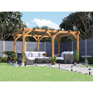 Dunster House Ltd. - Dunster House Wooden Pergola Garden Plant Frame Furniture Kit Leviathan 4m x 3m Dunster House Ltd. - Dunster House Wooden Pergola Garden Plant Frame Furniture Kit Leviathan 4m x 3m