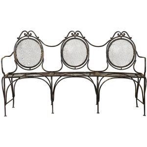 Biscottini - Wrought iron made W176xDP58xH102 cm sized bench Biscottini - Wrought iron made W176xDP58xH102 cm sized bench