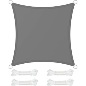 BEIJIYI x 3 m shade sail, 665 mm water column, ripstop polyester, 93% UV protection, terrace, garden, balcony, square, 2 greys BEIJIYI x 3 m shade sail, 665 mm water column, ripstop polyester, 93% UV protection, terrace, garden, balcony, square, 2 greys